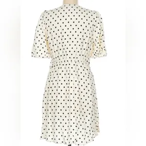 A New Day Black and White Puff Sleeve Mini Wrap Dress 2X thumbnail 3