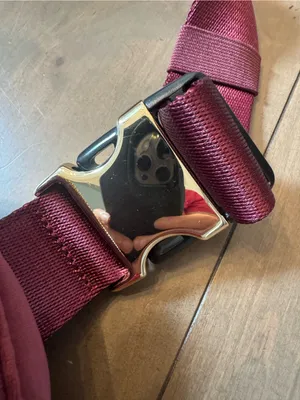 Lululemon Quilted Velour Everywhere Belt Bag 1L Wine Berry Gold NWOT thumbnail 3