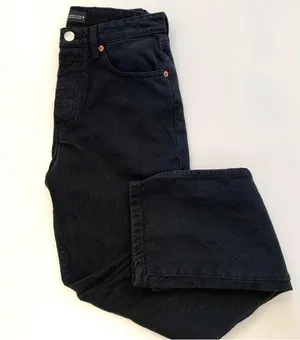 Zara High Waist Straight Leg Jeans thumbnail 4
