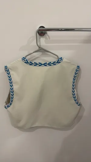 Country Vest Blue Size L thumbnail 2