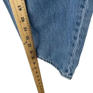 American Eagle Women's Size 8 Mom Plaid Patch‎ Distressed Straight Jeans thumbnail 13