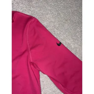 nike womens pink half zip running pullover medium thumbnail 4