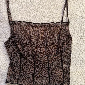 SHEIN FRILL trim crinkle leopard cami top thumbnail 3