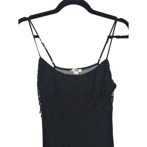 Flora Black Lace Bodice Slip Dress Witchy Whimsigoth Dark Romantic Womens Medium thumbnail 15