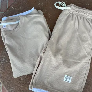ZARA Tan and white casual loungewear set thumbnail 5