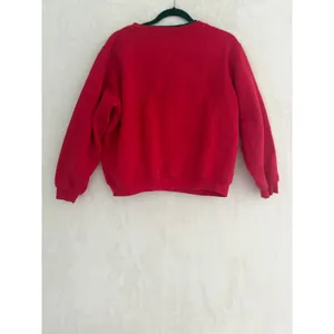 Shenanigans Vintage Red Holly Embroidered‎ Fleece Button Front Cardigan XL thumbnail 4