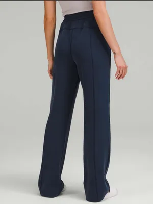 Lululemon Softstreme High-Rise Pants True Navy pockets wide straight leg thumbnail 4
