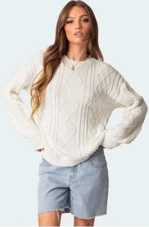 Princess Polly Oversized Thick Chunky Sweater thumbnail 1