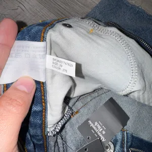 NWT Abercrombie & Fitch Annie High Rise Short 100%cotton 29/8Zipper Cut Off Blue thumbnail 10