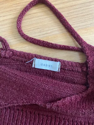 Crochet Maroon Top Red thumbnail 2