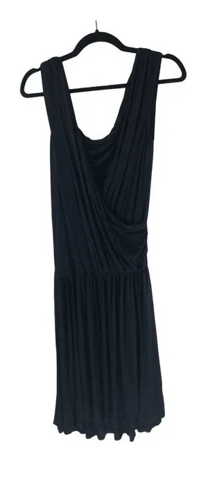 Rachel Roy Black Sleeveless Draped Front Dress XS Stretch thumbnail 1