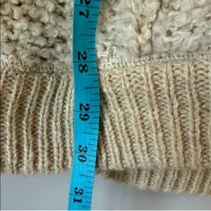 Free People Boho Cardigan Fuzzy Boucle Oversized Sweater Jacket thumbnail 6