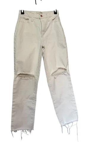 Universal Thread‎ cream straight jeans size 0 thumbnail 1