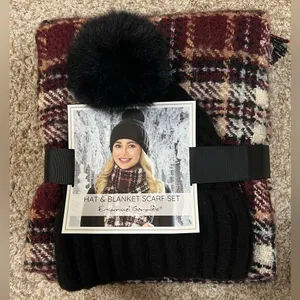 Emanuel Geraldo‎ Black Hat and Plaid blanket Set thumbnail 1