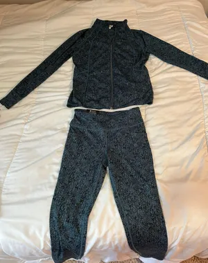 Leggings Set Jacket Blue Size M thumbnail 1