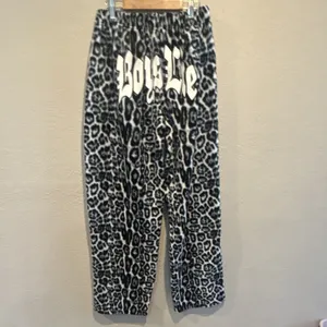 Boys Lie Leopard Animal Print Cherub 2-Pc Fleece Zip Hoodie & Pants Set XS/S thumbnail 3