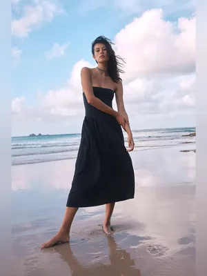 Free people Onda Drop-Waist Tube Midi Dress thumbnail 2