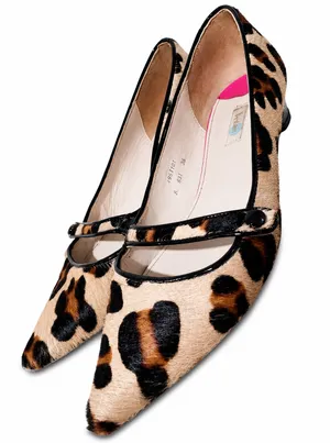 Boden 959 Leopard Calf Hair Mary Jane Pumps Women European Size 38 thumbnail 4