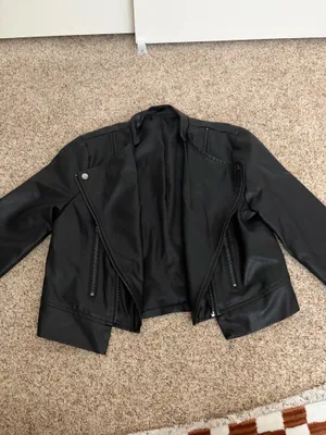 Shein Faux Leather Moto Jacket thumbnail 2