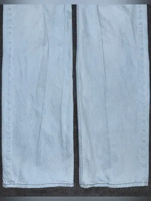 Abercrombie Fitch Jeans 90s Relaxed High Rise Light Wash Denim Distressed 2 LONG thumbnail 5