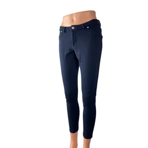 Tommy Hilfiger Women's Navy Blue Mid Rise Slim Skinny Trousers Pants Size S thumbnail 2