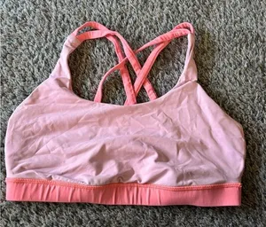 Lululemon Pink Sports Bra thumbnail 1