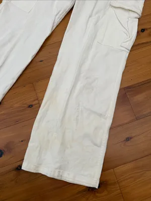 Cotton Candy White Elastic Drawstring Pants Size M thumbnail 3