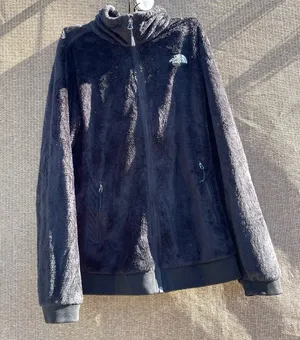 The North Face Full Zip Sherpa Fleece Jacket Women's Size Large Black thumbnail 2
