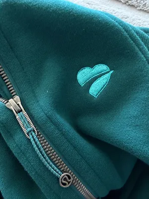 Lululemon Scuba Half-Zip Hoodie M/L Storm Teal Oversized Green thumbnail 4