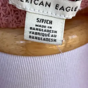 American Eagle Lightweight Open Knit Dusty Rose Long Sleeve Top/ Sweater Small thumbnail 6