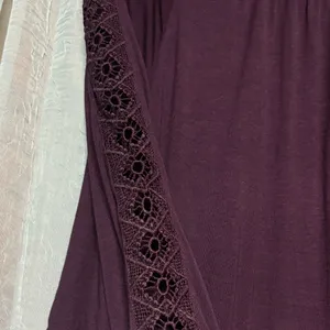 Loft plum long sleeve blouse- large thumbnail 3