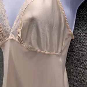 Vintage‎ Babydoll Slip Nightgown Cream XS thumbnail 4