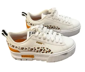PUMA Mayze Roar Platform Sneakers Shoes White 7 Women's, Size 5.5 Girl's thumbnail 1