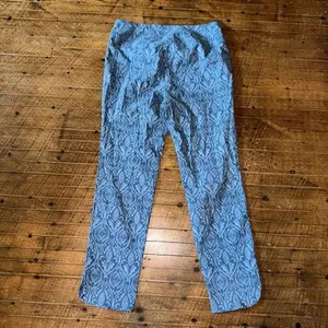 Soft Surroundings blue boho floral M travelcore pull on jeans thumbnail 2