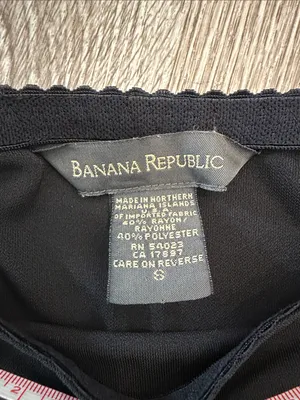 Vintage Y2K banana republic long maxi slip skirt black small thumbnail 3