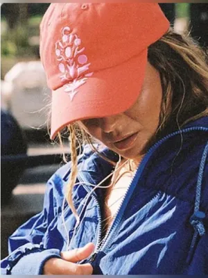NWT Free People FP Movement Big Buti Baseball Cap hat - flame morning glory - OS thumbnail 3