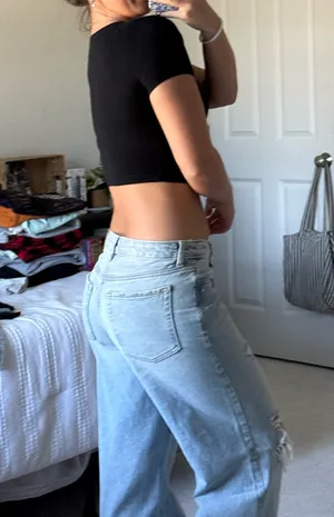 Wild Fable Top Cropped Black thumbnail 2