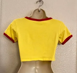 Minga London NWOT awesome Crop T-shirt Top. Sz S thumbnail 2