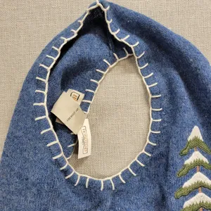 Vintage Longaberger Women's Vest 1X Blue Denim Embroidered Stitched Holiday NEW‎ thumbnail 10