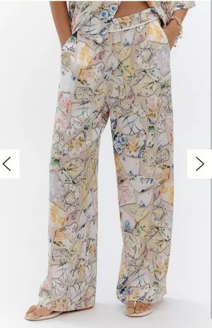Anthropologie Maeve The Brooklin Printed Wide-Leg Pull-On‎ Pants Size: S thumbnail 1