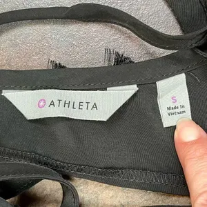Athleta Black Eyelet Dunes Tank Top Small thumbnail 10