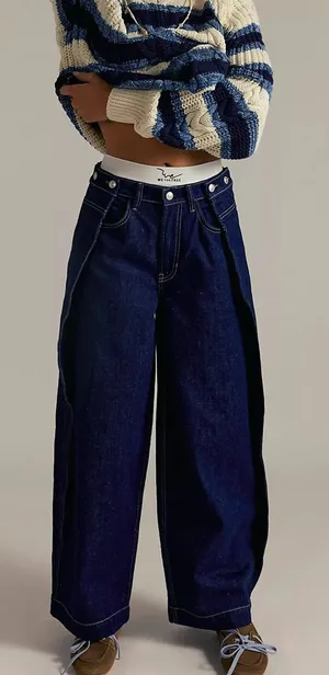 Free People We The Free High Street Trouser Jeans‎ Size 27 thumbnail 1