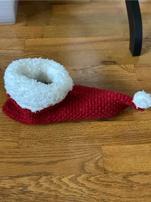 Red Knit Holiday Slippers thumbnail 6