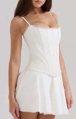 House of CB White Corset & Skirt Set thumbnail 1