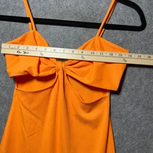 Princess Polly Mini Dress Orange Cut Out‎ Ribbed Knit US 4 NWT Marissa thumbnail 3