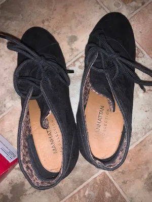 Lace Up Wedges Black Size 9.5 thumbnail 6