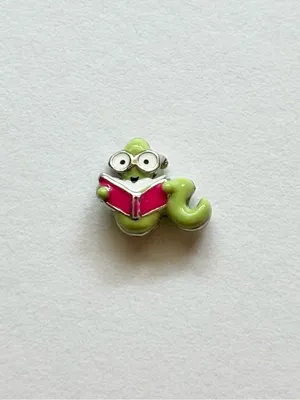 Origami Owl Book Worm Floating Charm thumbnail 2