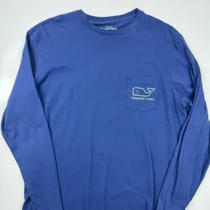Vineyard‎ Vines Happy Holidays Long Sleeve T-Shirt Size Medium thumbnail 4