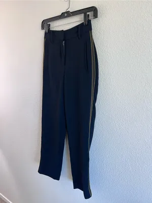 Aritzia Wilfred Women's Jallade Pant Crepe‎ Cropped High Waisted Pants Black thumbnail 5