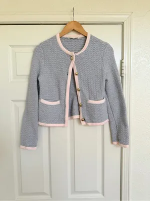 Abercrombie & Fitch Sweetheart Cottage Classy textural‎ Crew Cardigan Sweater thumbnail 2
